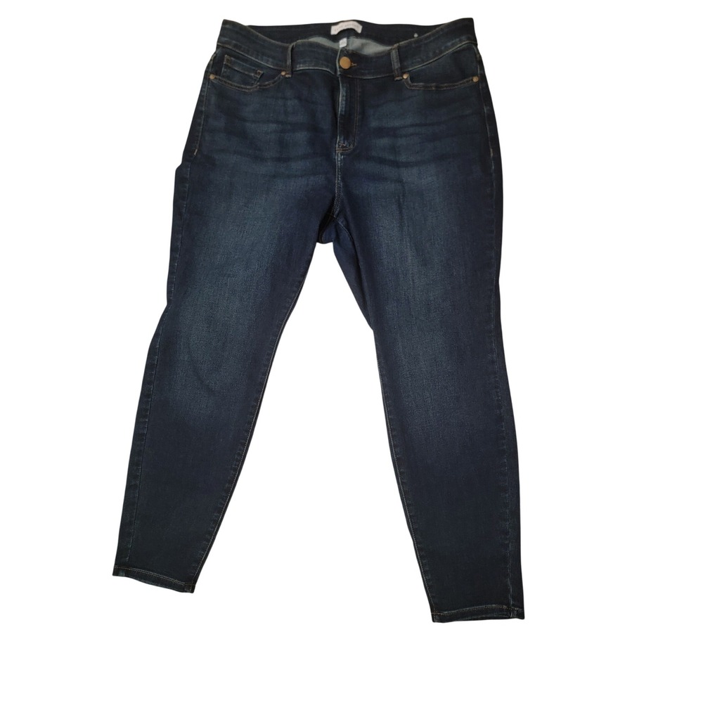 Lane Bryant Women Dark Wash Skinny Jeans Size 20 Stretch Denim Pants